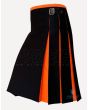 Black Hybrid Kilt Orange
