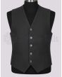 Black Tweed Kilt Vest