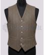Brown Tweed Kilt Waistcoat