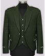 Green Tweed Kilt Jacket and Waistcoat