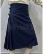 Navy Blue Wool Kilt