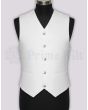 White Argyle Vest