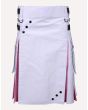 white and pink hybrid kilt