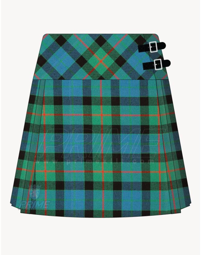 Ancient Gunn Tartan Kilt For Women