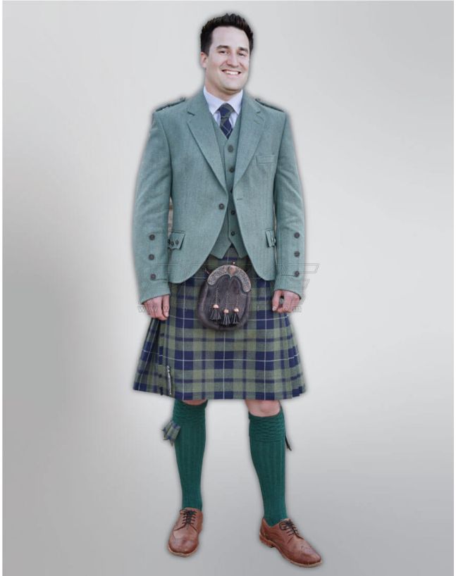 Argyll Kilt Outfit with Green Jacket