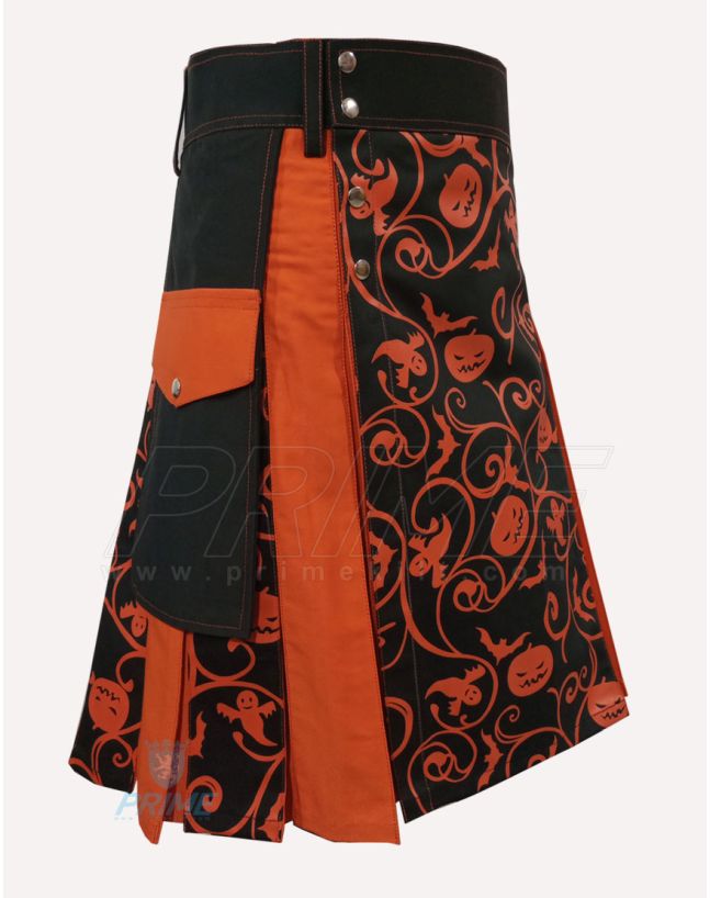 Elegant Halloween Hybrid Utility Kilt