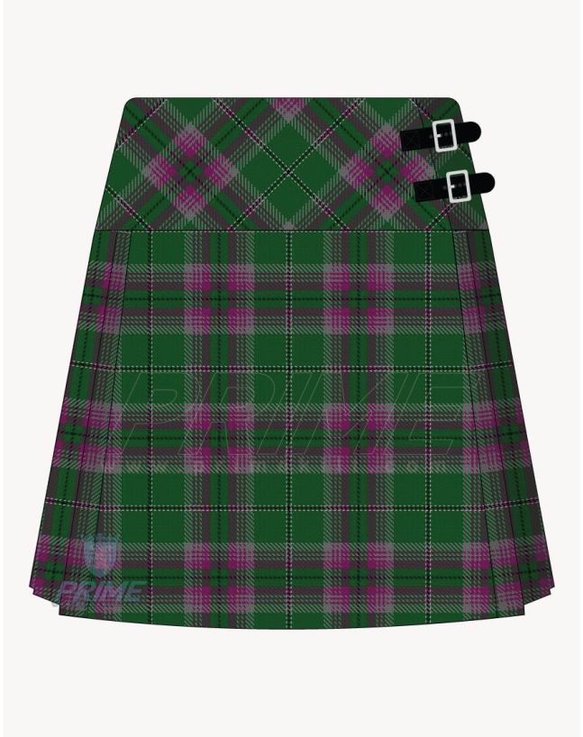 Gray Hunting Tartan Kilt For Women