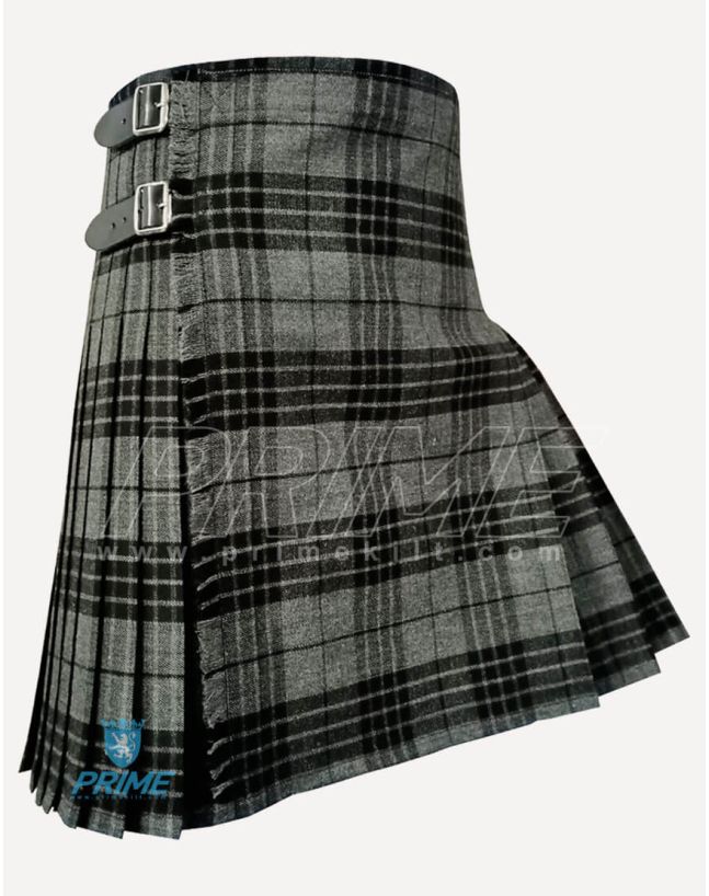 grey tartan kilt
