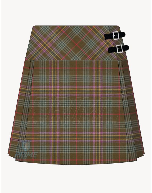 Kennedy Weathered Tartan Kilt For Women