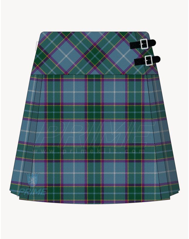 Laxey Manx Tartan Kilt For Women