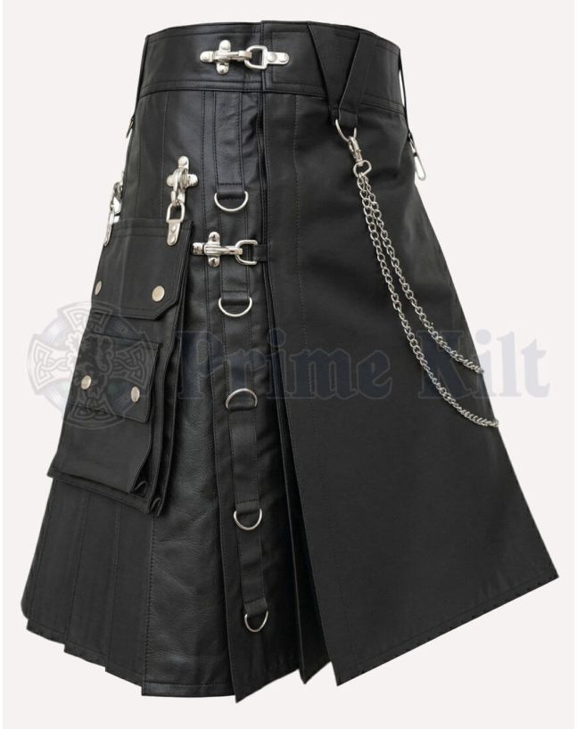 Leather Utility Kilt