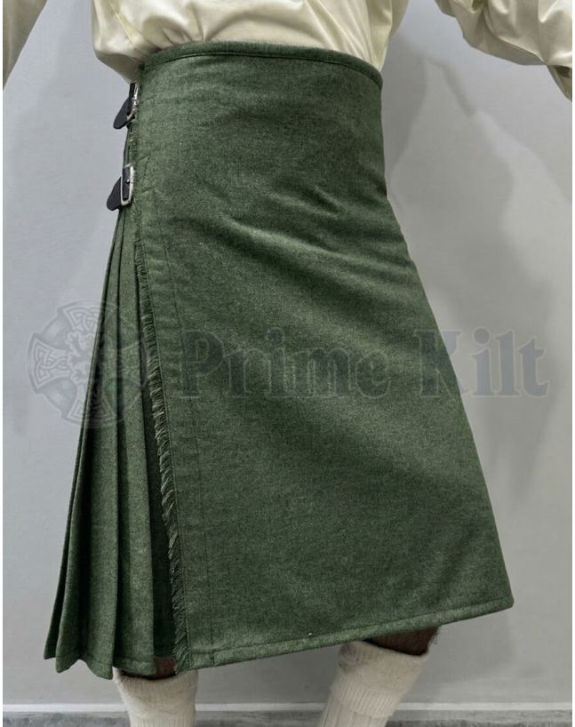 Lovat Green Wool Kilt