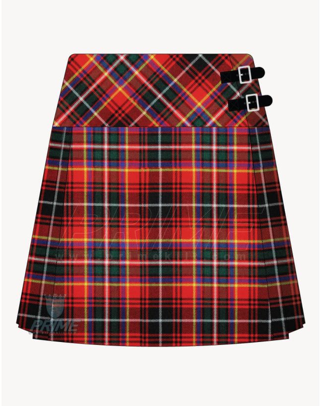 Macinnes Red Tartan Kilt For Women