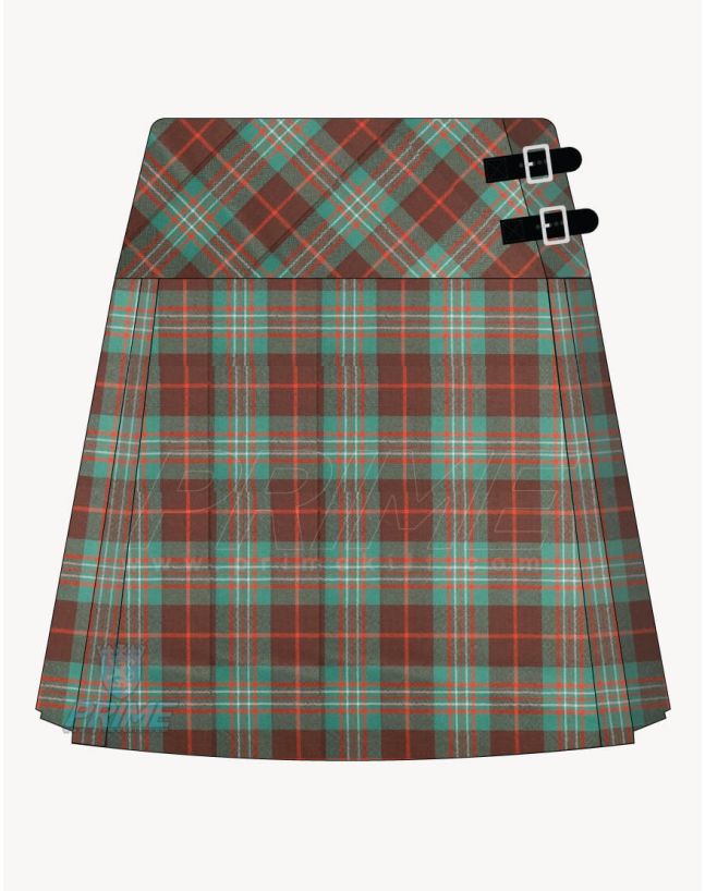 Scott Brown Tartan Kilt For Women