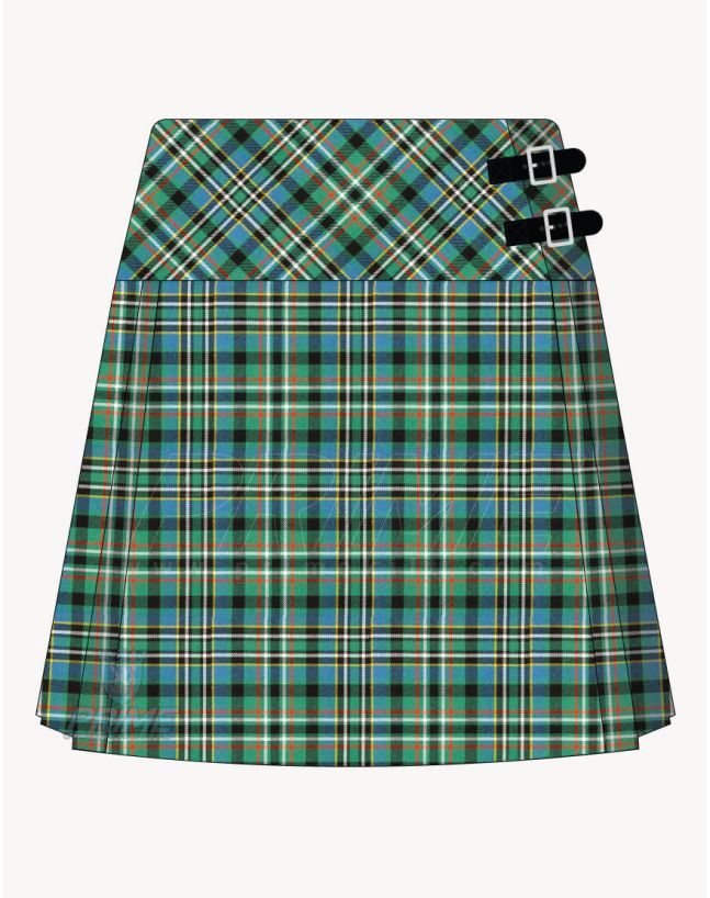 Scott Green Tartan Kilt For Women