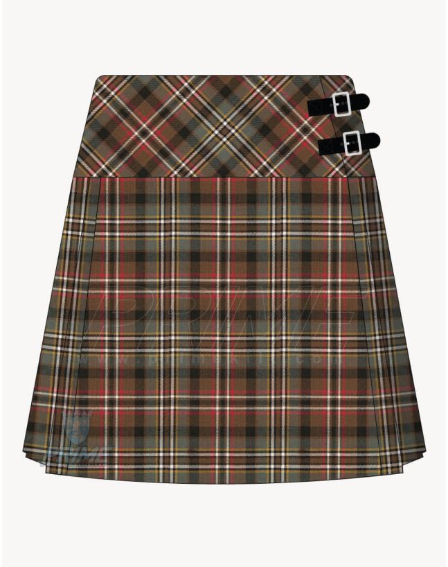 Scott Weathered Tartan Kilt for Women
