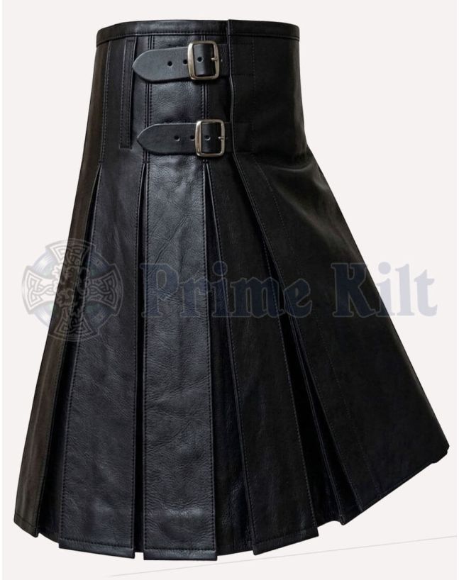 scottish leather kilt