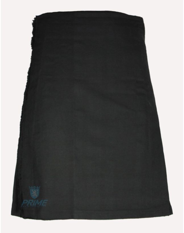 Solid Black Kilt