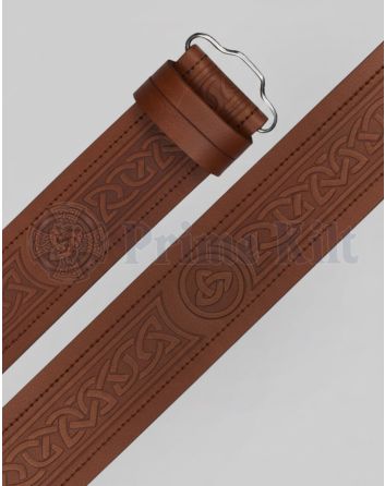 Brown Leather Kilt Belt