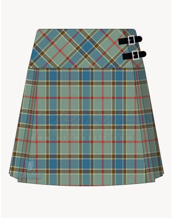 Balfour Blue Tartan Kilt For Women