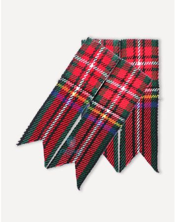Black Stewart Tartan Flashes
