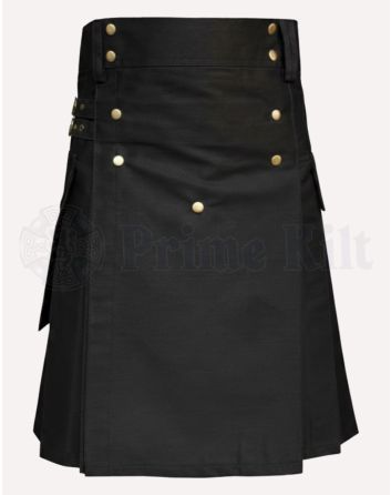 Black Utility Kilt