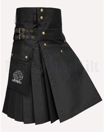 Black Utility Kilt