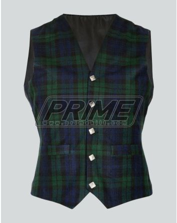 Black Watch Tartan Vest