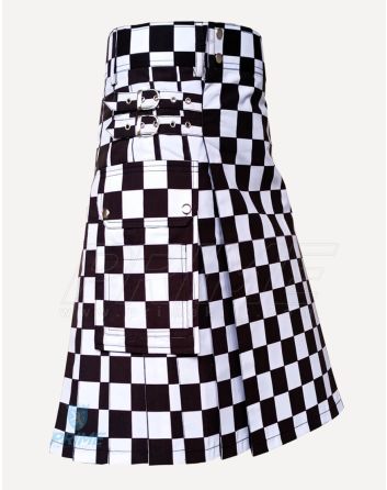 Black and White Kilt