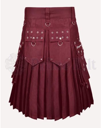 Burgundy Kilt