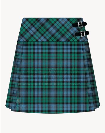 Campbell Polyviscose Tartan Kilt For Women