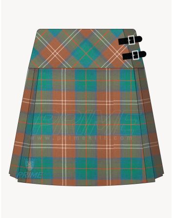 Chisholm Hunting Modern Tartan Kilt For Women