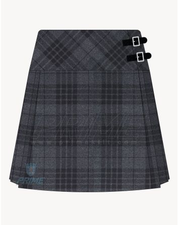 gray tartan skirt