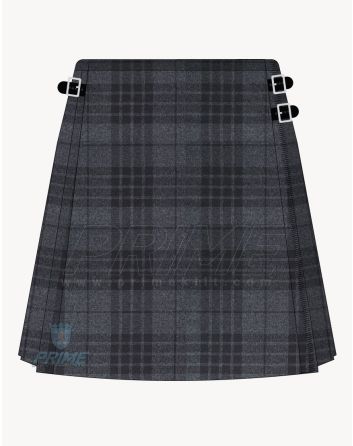 gray tartan skirt