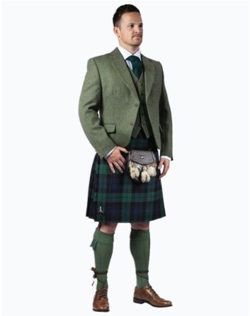 Green Argyll Jacket Kilt Outfit