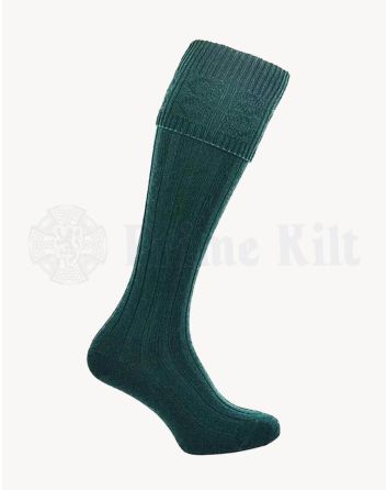 green kilt socks