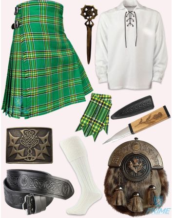 Irish National Tartan Kilt Set