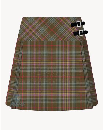 Kennedy Weathered Tartan Kilt For Women