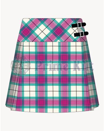 Kerr Fuchsia Tartan Kilt For Women