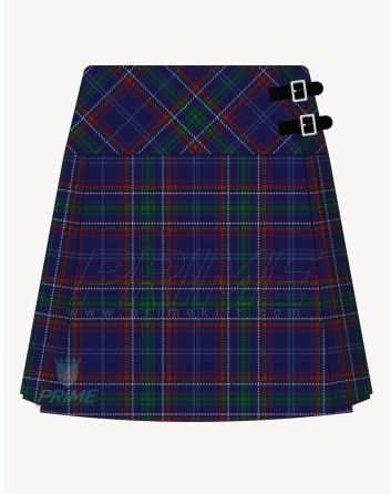 Massachusetts Tartan Kilt For Women