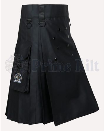 Mens Black Utility Kilt​