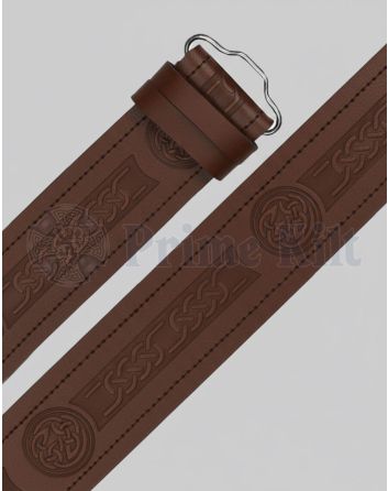 Mens Kilt Belt Brown