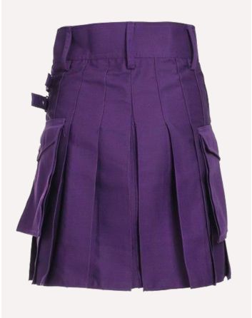 Purple Women Utility Kilt