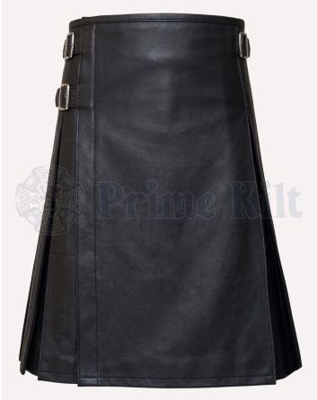 scottish leather kilt