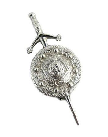 Sword and Sheild Kilt Pin