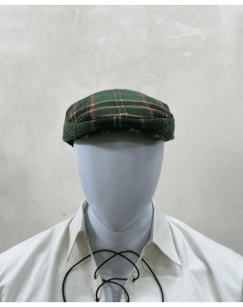all ireland green tartan flat hat