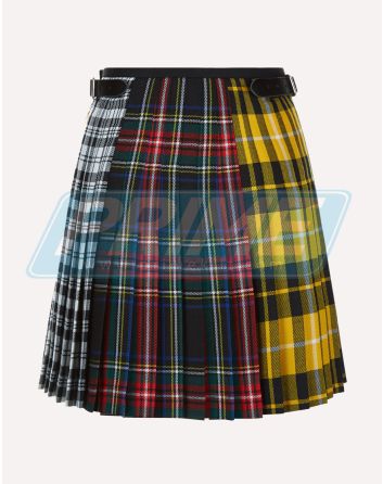 Womens Multiple Tartan Kilt